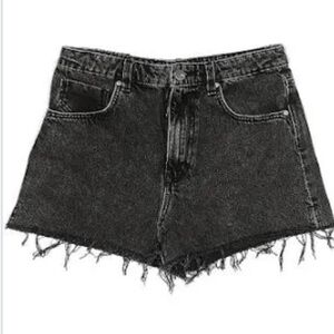 Zara black faded short